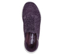 Skechers Ladies Dark Purple Relaxed Fit Sport Slip In Shoes