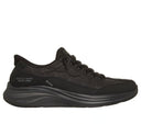 Skechers Ladies Black Contour Foam Cozy Fit Slip In Shoes
