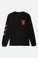 Brixton Men's Payson Black Standard Long Sleeve Tshirt