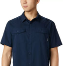 Columbia Mens Collegiate Navy Utilizer II Solid SS Shirt