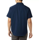 Columbia Mens Collegiate Navy Utilizer II Solid SS Shirt
