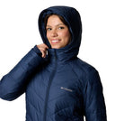Columbia Ladies Collegiate Navy Heavenly Long Hooded Jacket