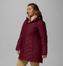 Columbia Ladies Rich Wine Heavenly Long Hooded Jacket