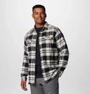 Columbia Mens Black River Crossing Plaid Flare Gun Stretch Flannel
