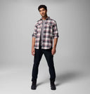 Columbia Mens Dark Stone Trails Edge Flare Gun Flannel LS Shirt