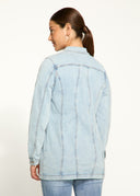 FDJ Ladies Light Wash Long Denim Jacket
