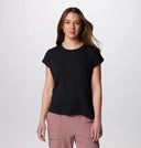 Columbia Ladies Black Boundless Trek SS Tshirt