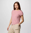 Columbia Ladies Eraser Pink Boundless Trek SS Tshirt