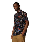 Columbia Mens Black Outer Bounds Pine Canyon SS Shirt