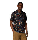 Columbia Mens Black Outer Bounds Pine Canyon SS Shirt