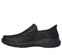 Skechers Mens Black Parson-Oswin Relaxed Fit Slip In Shoes