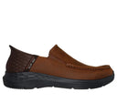 Skechers Mens Dark Brown Parson-Oswin Slip in Relaxed Fit Shoe