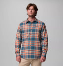 Columbia Mens Everblue Twilight Ombre Pitchstone II Heavyweight Flannel