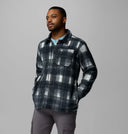 Columbia Mens Chalk Omblur Steens Mountain II Printed Jacket