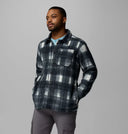 Columbia Mens Chalk Omblur Steens Mountain II Printed Jacket