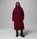 Columbia Ladies Rich Wine Amaze Puff Long Hooded Jacket