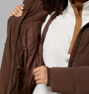 Columbia Ladies Tobacco Amaze Puff Long Hooded Jacket