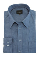 Leo Chevalier Mens Set Sail Regular Fit Micro Poly Dress Shirt