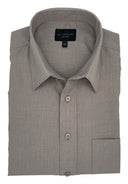 Leo Chevalier Mens Pebble Micro Poly Regular Fit LS Dress Shirt