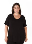 Dex Ladies Rounded Hem Tshirt