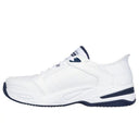Skechers Mens White/Navy Durham-Delvor Slip In Shoes