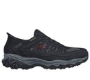 Skechers Mens Black/Charcoal After Burn Ridgeburn Slip In Shoes