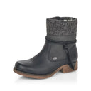 Rieker Ladies 79688-00 Black Lined Boot