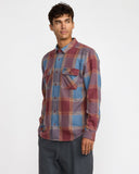 RVCA Mens Red Earth That'll Work Flannel LS
