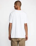 RVCA Mens White Motors SS Tshirt