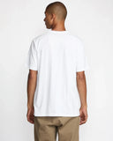 RVCA Mens White Motors SS Tshirt