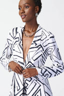Joseph Ribkoff Ladies Abstract Print Silky Knit Blazer