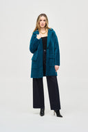 Joseph Ribkoff Ladies Twilight Feather Yarn Sweater Coat