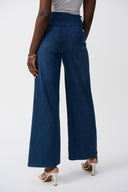 Joseph Ribkoff Ladies Denim Medium Blue Goldie Classic Wide Leg  Stretch Jeans
