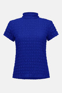 Joseph Ribkoff Ladie Royal Sapphire Textured Knit Fitted Top