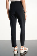 Joseph Ribkoff Ladies Black Silky Knit Pull-On Jogger Pants With Drawstring