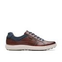 Clarks Mens Mahogany Leather Mapstone Lace Shoe