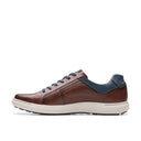 Clarks Mens Mahogany Leather Mapstone Lace Shoe