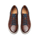 Clarks Mens Mahogany Leather Mapstone Lace Shoe