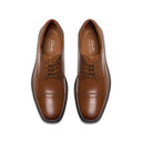 Clarks Mens Tan Dresslite Cap Leather Dress Shoe