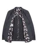 Renoir Mens Grey Slim Fit Blazer