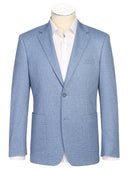Renoir Mens Blue Slim Fit Blazer