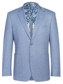 Renoir Mens Blue Slim Fit Blazer