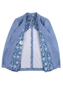 Renoir Mens Blue Slim Fit Blazer