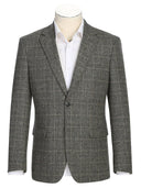 Renoir Mens Grey Slim Fit Blazer