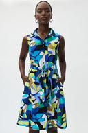 Joseph Ribkoff Ladies Tropical Print Sleeveless Dress
