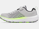 Under Armour Boys Mod Grey/Black/Hyper Green Assert 10 AC Running Shoe