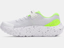 Under Armour Boys White/Hyper Green Surge 4 AC Running Shoe