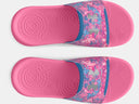 Under Armour Girls Sunset Pink Ignite Select Slides