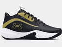 Under Armour Mens Black/Metallic Gold Lockdown7 Basketball Shoe