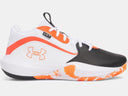 Under Armour Mens Black/White/Ares Red Lockdown 7 Basketball Shoe